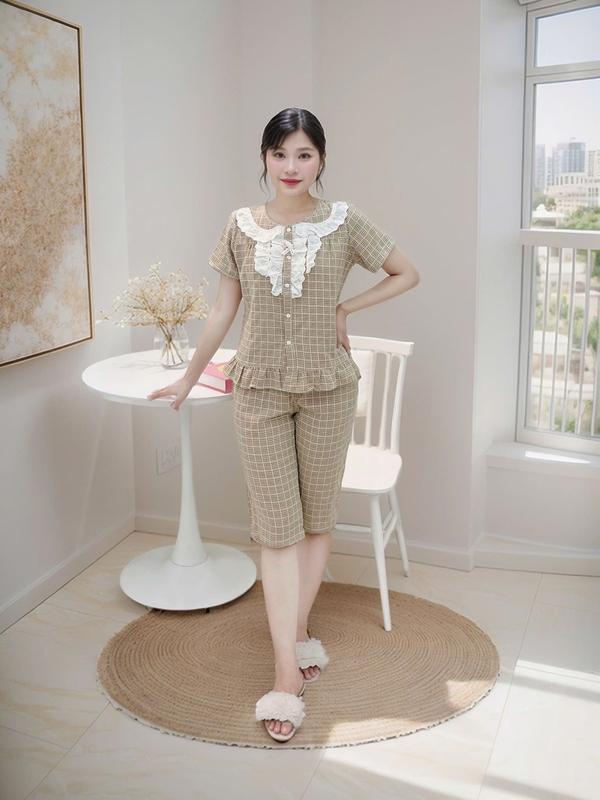 Đồ bộ nữ mặc nhà , đồ ngủ thiết kế trẻ trung(có cộc tay) 6