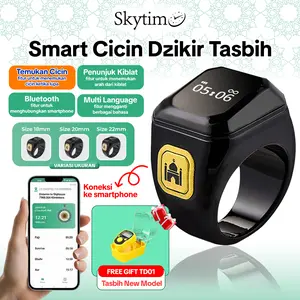 Skytime Cincin Tasbih Penghitung Doa Elektronik SR01 Digital Smart Ring LED Display Bluetooth Skytime Cincin Tasbih Penghitung Doa Elektronik SR01 Digital Smart Ring LED Display Bluetooth