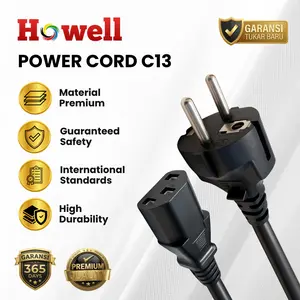 Howell kabel AC Power Cord C13 1.8meter - 1.5 meter | Kabel AC adaptor multi fungsi