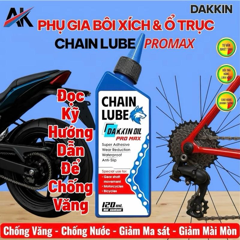 PHỤ GIA BÔI XÍCH VÀ Ổ TRỤC CHAIN LUBE PROMAX - ĐẦU SÓI XANH 120ML