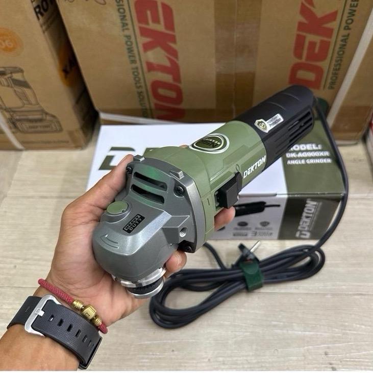  Máy mài góc điện Dekton 900W  DK-AG901XR   DK-AG900XR  - motor đồng - cốt M10 - chính hãng ----- MÀU OLIU 