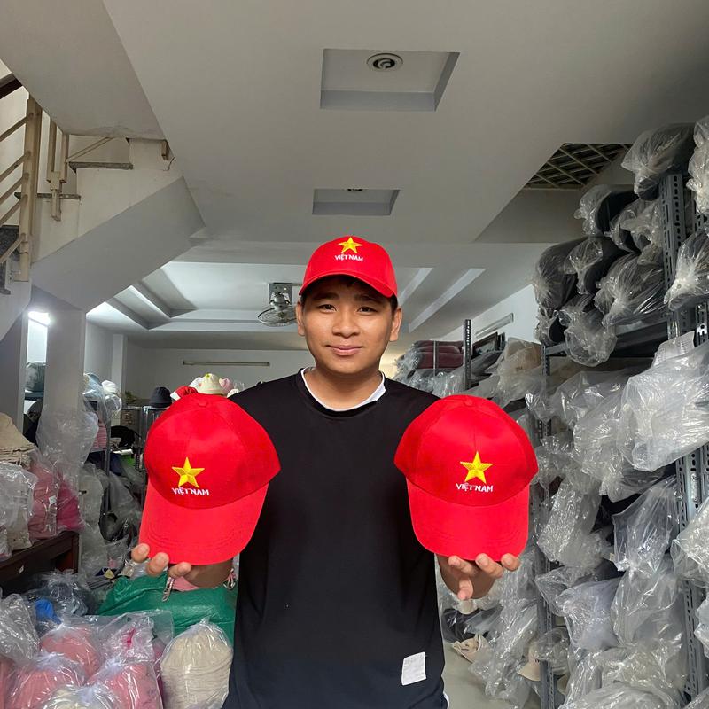 Mũ lưỡi trai Thêu hình Lá Cờ Chất Kaki Form Unisex Nam Nữ mũ  dân 4
