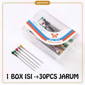 JR - 1 BOX 30PCS - JARUM PENTUL MINI STAINLESS / JARUM PENTUL HIJAB / JARUM MINI / PENITI MUSLIM