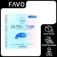 Gambar Kondom Vivo Ultra Thin isi 3 Pcs - Kondom Paling Tipis dari FAVO Official Store Kota Administrasi Jakarta Selatan 1 Tokopedia