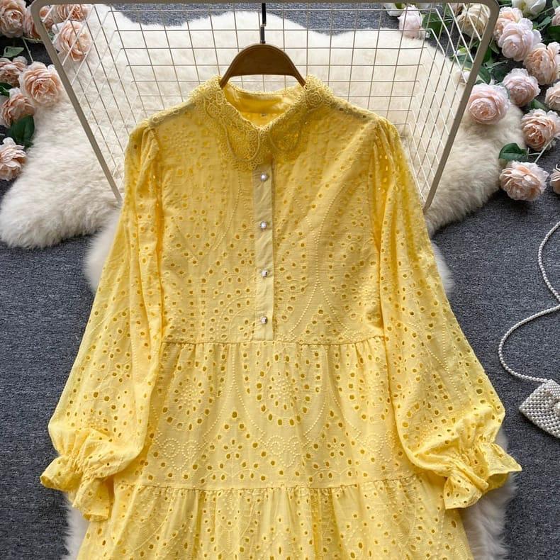 TM GAUN KATBOL 59000 3M THREE M EMBROIDERED COTTON DRESS FASHION WANITA PREMIUM ANGGUN 3