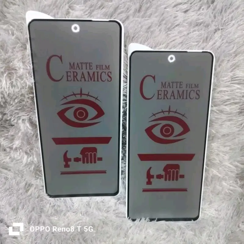 TG Tempered RM NOTE 10/10S Glass Ceramic Spy  Anti Gores Matte Privacy Anti SPY 4
