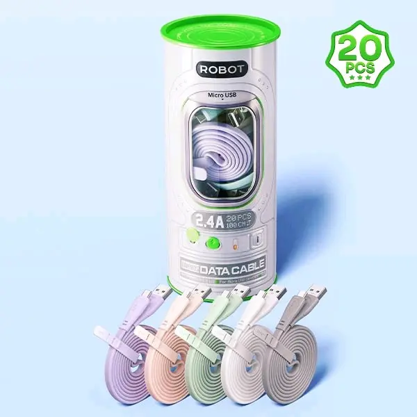 Robot Kabel RAL100S IPHONE , RAL100S TYPE-C , RAM100S MICRO USB Data Cable Per Pcs Original 2