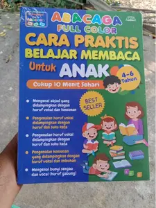buku abacaga full collor cara praktis belajar membaca untuk anak