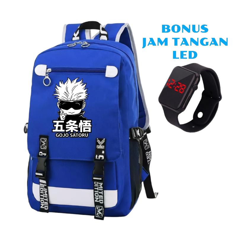 SLV BAGS - Tas Sekolah Anak SD Laki Laki Perempuan Jujutsu kaisen Gojo Satoru Anime Terbaru 1