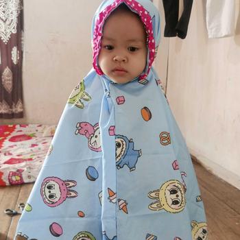 Product Review of MUKENA ANAK KARAKTER MUKENA ANAK MURAH 2-9TH Bunga Polka Dot Putih Muslim from d**i 3