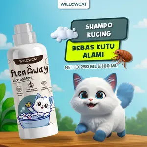 Willow Cat FleaAway Shampoo Spesialis Anti Kutu Kucing Anti Flea Wangi Tahan Lama