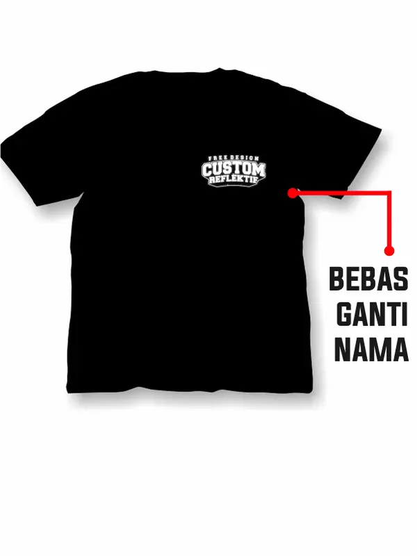 Custom Kaos reflektif menyala v2 / cotton combed / hitam tebal distro pria wanita Dewasa Cowok Baju Tshirt Unisex Sablon  Keren Cewek Kata Atasan Katun Nyaman Putih kaos kata kata sablon menyala 1