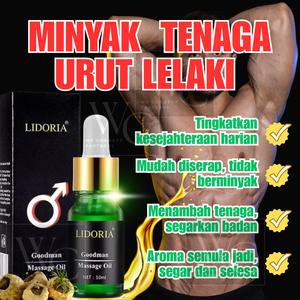 10ML Minyak Urut Lelaki Kekal Lama Tenaga Vitaliti Stamina Relaksasi Otot Penjagaan Badan Harian Kesihatan Meningkatkan Pemulihan Otot Melegakan Letih Mengurangkan Ketegangan Natural Men Herbal Massage Oil Male Health LongLasting Energy Muscle Relax Daily