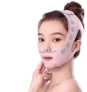 Pengangkat Wajah V Shape 3D Size S - Face Lift Up Belt Sabuk Penghilang Double Chin Penirus Pipi Asli untuk Pembentukan Wajah Harian dan Membentuk Kontur Pipi