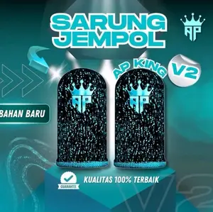 AP King Sarung Jempol V2 Anti Keringat Responsif FF ML Terlaris Bonus 1000 Diamond Dewa Nayya Approved