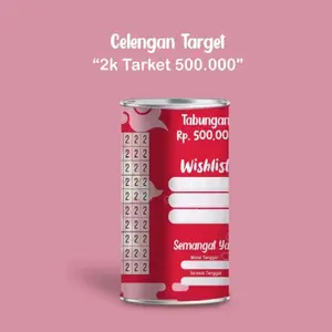 celengan target viral/celengan target kekinian/SMALL/celengan target best seller/tabungan masa depan anak anak/kado/hampers/souvenir/celengan Kustom