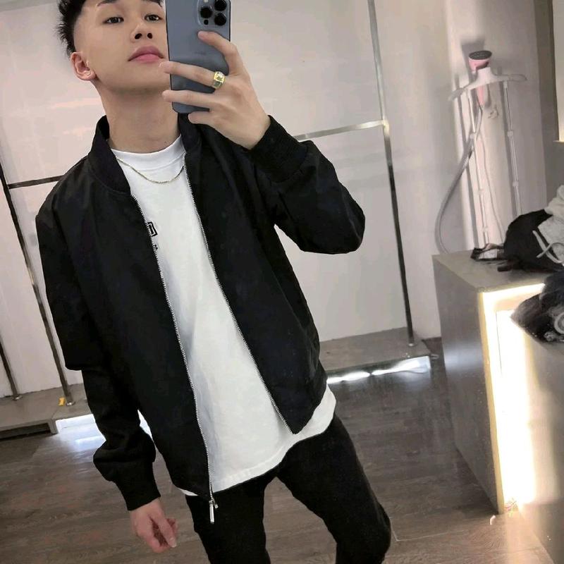 Áo khoác Gió Nam nữ  D S Q Đen Trơn  Bo Gân - Áo Bomber Gió 2 LỚP  Hàng Đẹp Màu Đen Thời Trang Nam Chất Liệu Gió Menswear áo  khoác mùa đông dsq áo