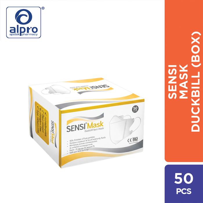 Gambar Sensi Masker Duckbill 50 Pieces dari Apotek Alpro Kelapa Gading Boulevard Kota Administrasi Jakarta Utara Tokopedia