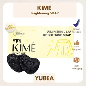 [BUY 1 BOX GET 2 BATANG] KIME LUMINIZING JEJU BRIGHTENING SOAP – Sabun Batang Pemutih Badan dan Wajah dengan Volcanic Ash