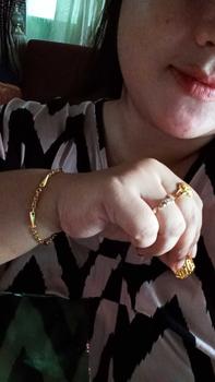 Product Review of gelang padi rantai awet pakai harian Kuning Perhiasan from ** y**i m**y ** 0