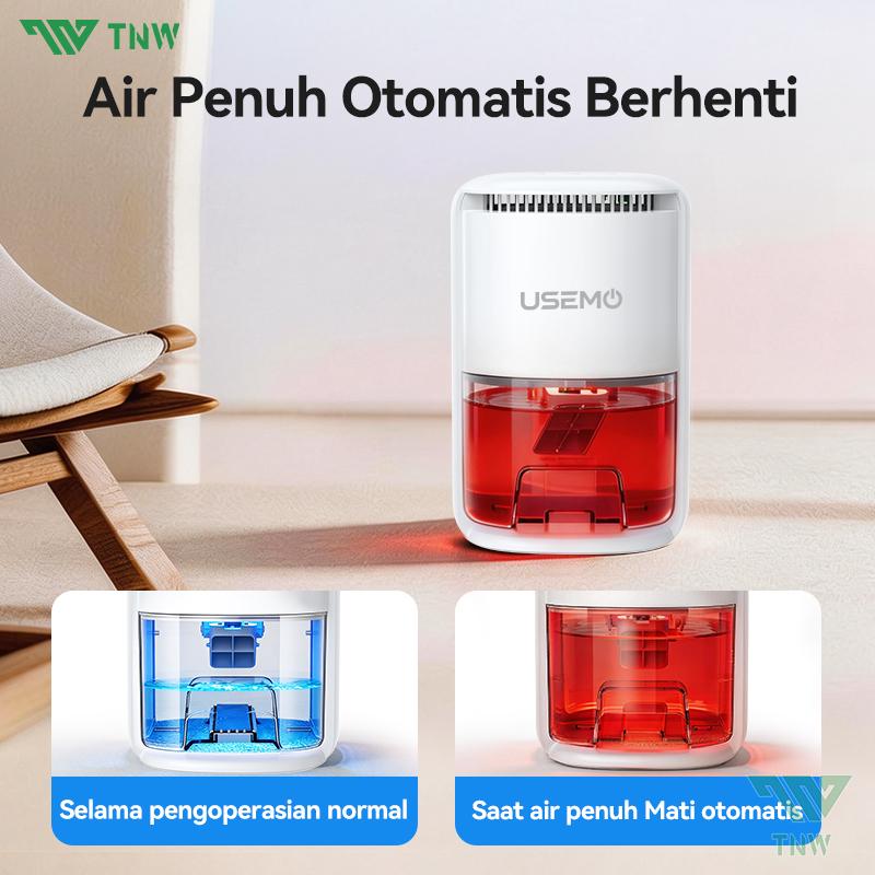 USEMO HD9pro Dehumidifier 1L Penyerap Kelembaban Udara Senyap Auto Off Ruangan 20m²