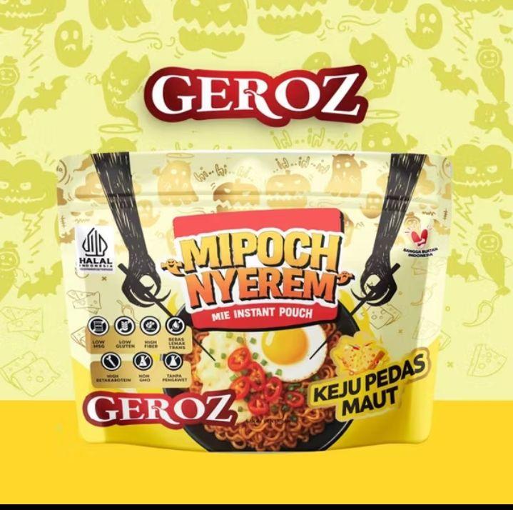 Geroz MiePouch nyerem bundling 3 ,mie instan enak dan nikmat