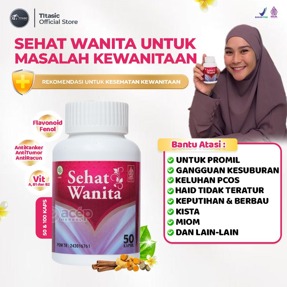 Kapsul Sehat Wanita - Herbal Khusus Untuk Masalah Kewanitaan Asli Original Isi 50 & 100 Kapsul - 50 KAPSUL