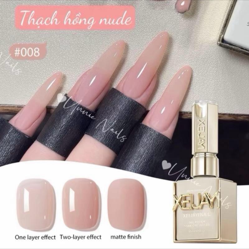 sơn gel màu thạch hồng nude 08 -phụ kiện nail