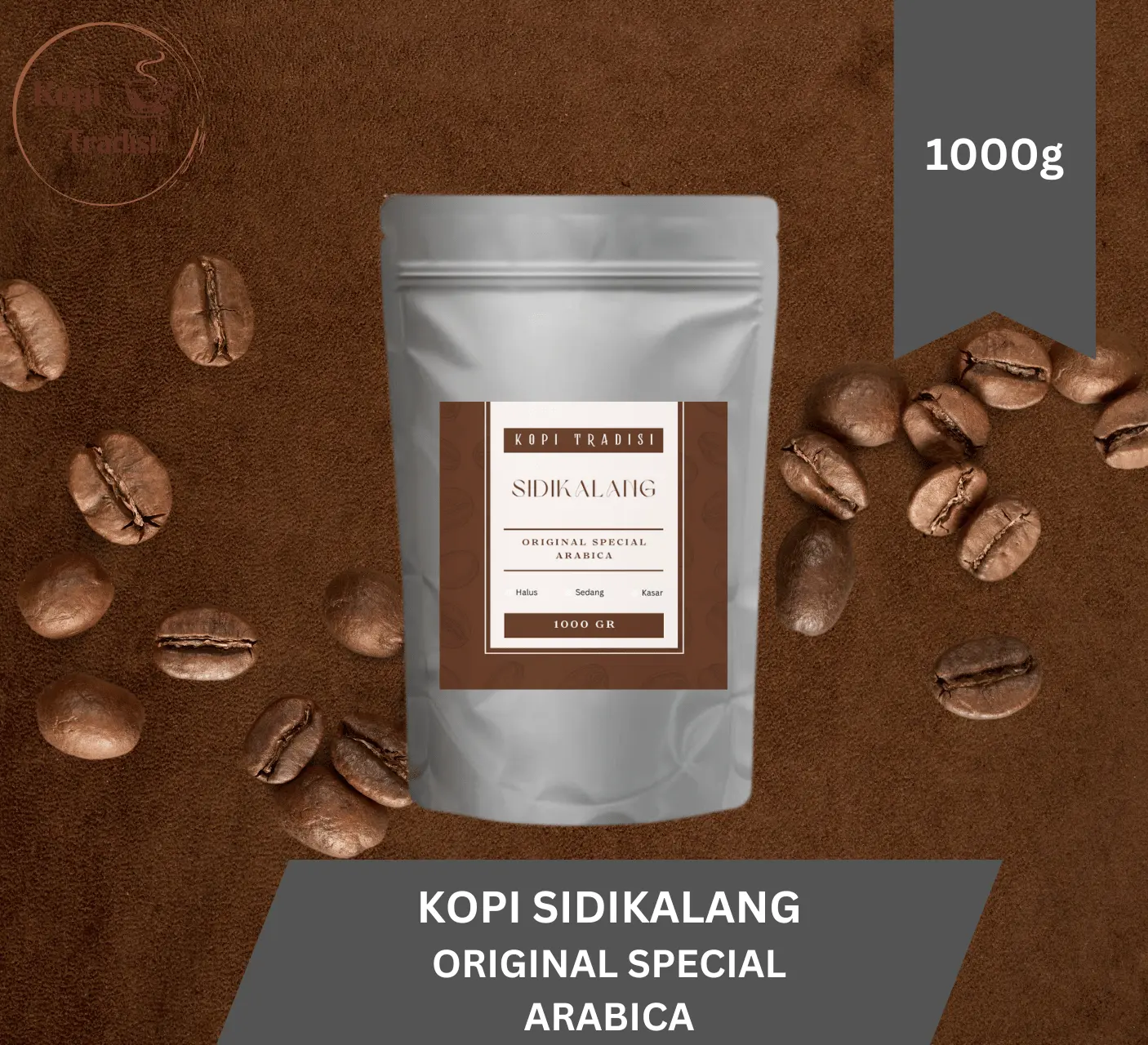 Kopi Bubuk Sidikalang Original Special Arabica 1000 gr (1kg)