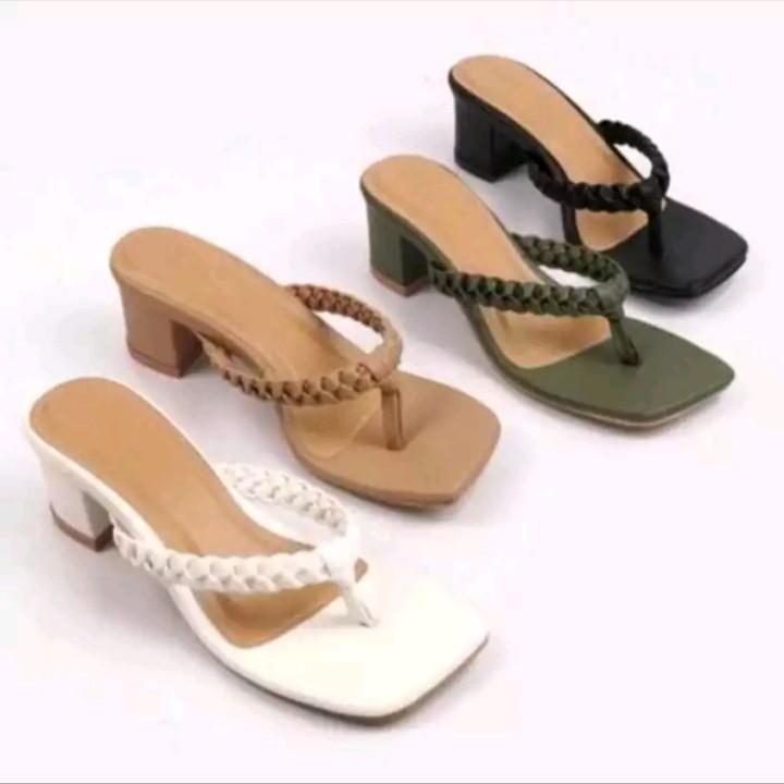 Product Introduction of Sandal Wanita Hak Tahu 5cm Jepit Kepang terbaru jepitwanita 2