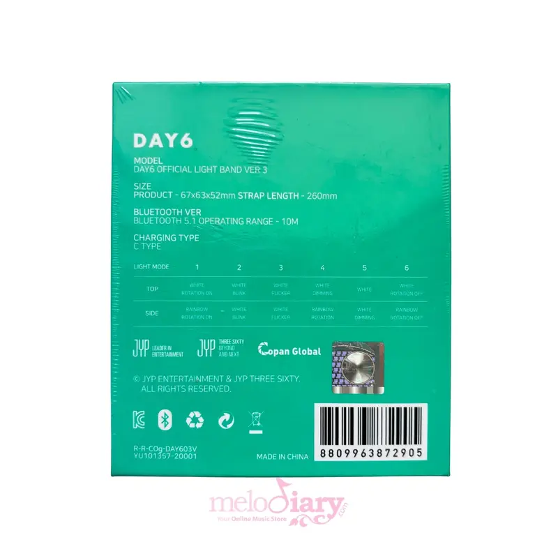 [READY] DAY6 - Official Light Band ver. 3