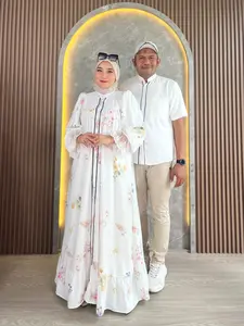 Mariam Abaya Sarimbit Dewasa - Koko Ayah dan Abaya Ibu M L XL XXL By Mumu Fashion