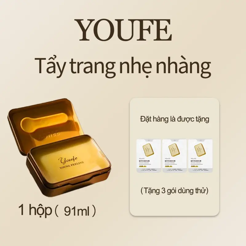 YOUFE Sáp tẩy trang dịu nhẹ – Làm sạch sâu, không cay mắt, dưỡng ẩm cho da!