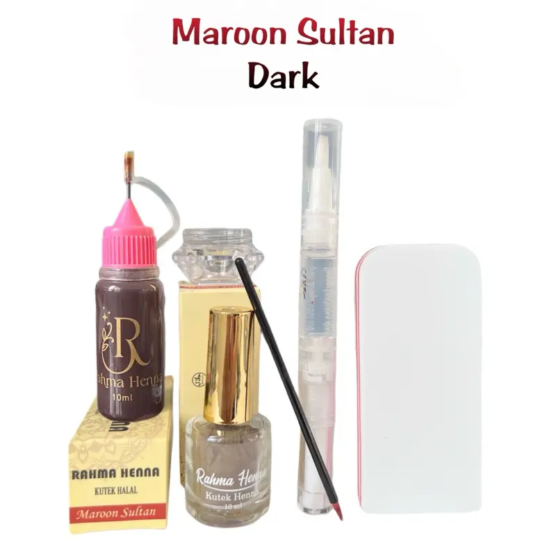 Rahma Henna Glow Series / Maroon Sultan / red glow / glow series / innai / innai mahal 7