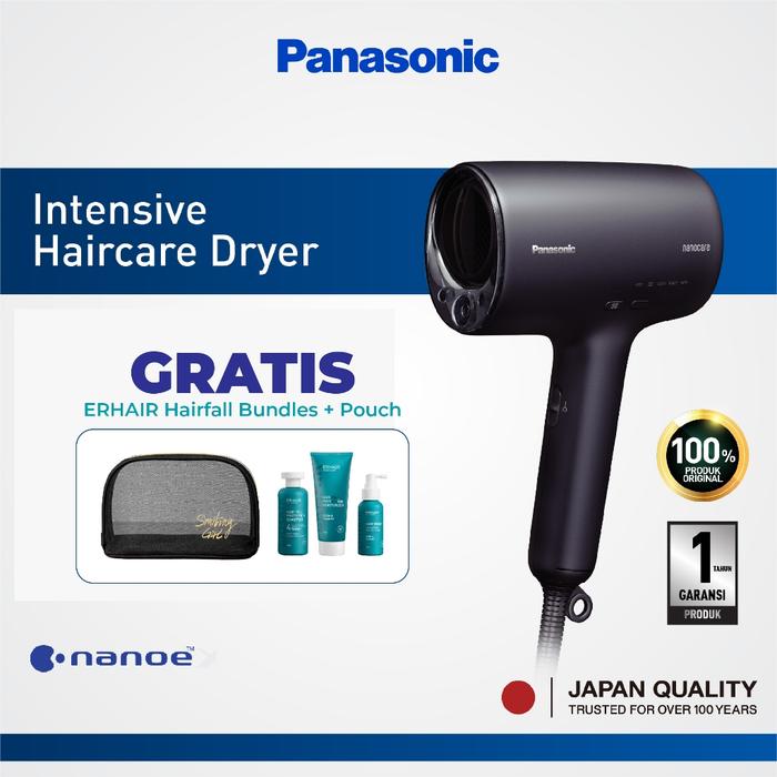 Gambar Panasonic EH-NA0J-A415 Hair Dryer Nanoe Moisture+ - Deep Blue Compact Hairdryer dari Panasonic Indonesia Kota Bekasi Tokopedia