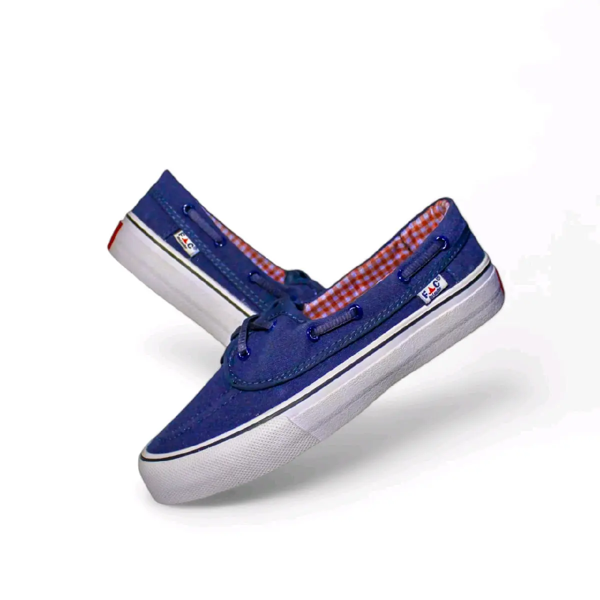 FAC BE LEADER Sepatu Slip on Tali C3 Pria Wanita Navy White Casual Shoes Harian Kerja Couple Sneakers Zapato Flat Hitam Putih