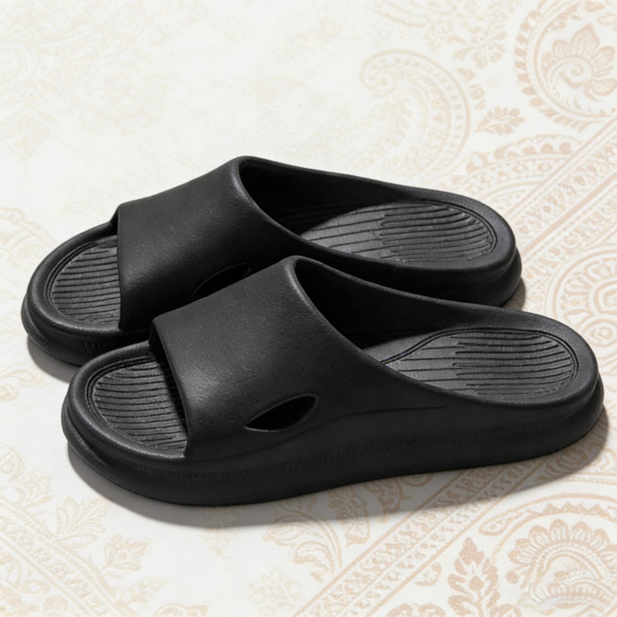 Sandal rumah bulu koreaSandal Rumah Mode Camouflage untuk Pria dan Wanita Bahan EVA Anti-bau Desain Unik Motif Kelapa Nyaman untuk Rumah dan Pantai