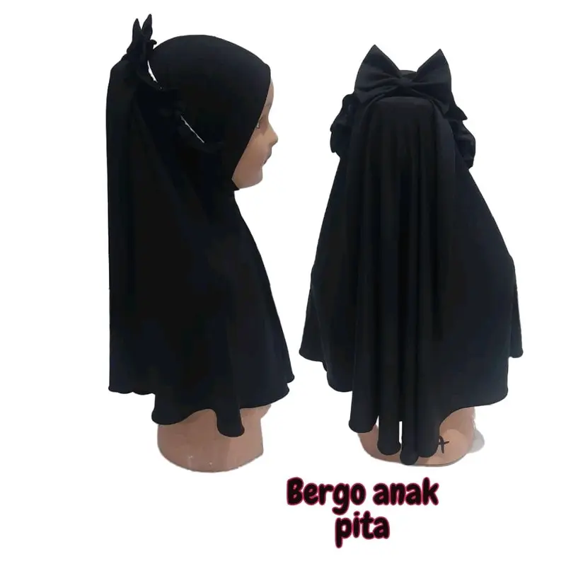 hijab anak Pita ricis usia 4-9tahun 2