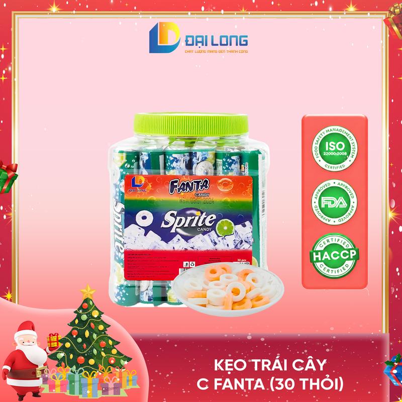   Hộp 30thanh  Kẹo C Fanta Đại Long NOEL Cam - Sprite Chanh - Coca Candy ngậm thơm ngon phù hợp với mọi lứa tuổi Ăn Vặt Chua Snack Chua Snack Food Thức Ăn Vị Chua 
