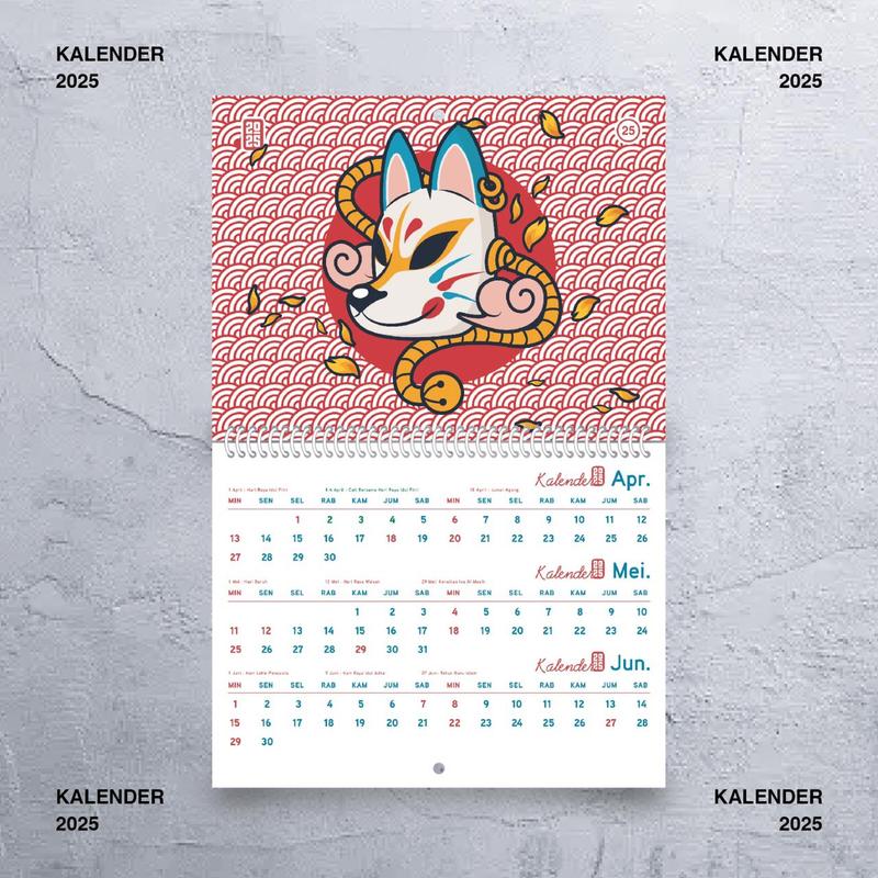 Kalender 2025 Kalender Aesthetic Kalender Dinding 2