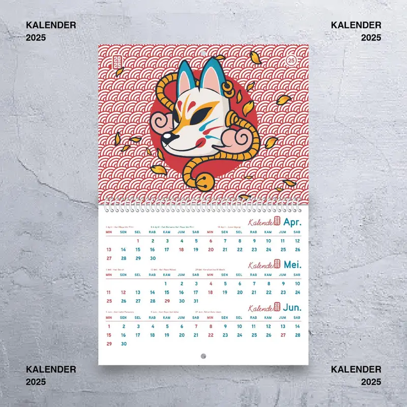 Kalender 2025 Kalender Aesthetic Kalender Dinding 1