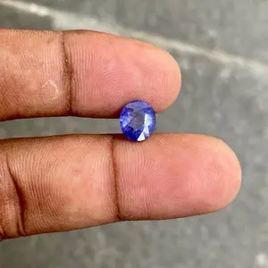 Natural blue sapphire africa batu blue safir afrika dim 8.5x7.5x5