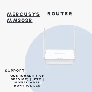 Mercusys MW302R Router WiFi 300Mbps Multi-Mode Wireless N Router Include Adaptor Migrasi/Cabutan