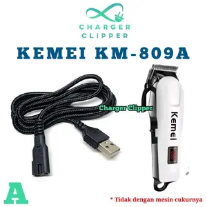 Kabel Charger Kemei 809A Pengisi Daya Mesin Cukur Kemei Charger Clipper