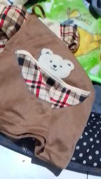 Product Review of 3 PASANG STELAN KOMBI COKLAT KANTONG ANAK PEREMPUAN 0-6 BULAN/BAJU BAYI poliester Parsel Cewek Katun from k**q 1