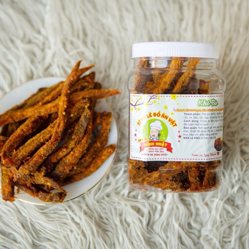   500Gr KHÔ BÒ SỢI TO HŨ 500GR SHOP BÉ MINH NHẬT 