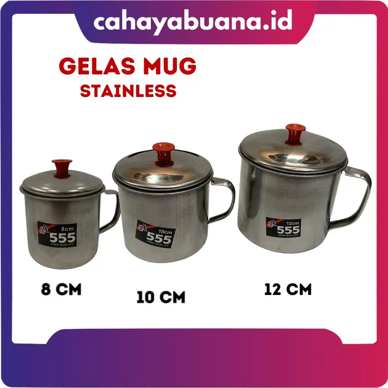 MUG CANGKIR STAINLEES STELL DENGAN TUTUP 0