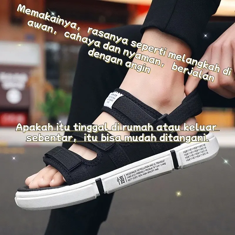 Kirim Hari ini-100% Import-Sendal Gunung Pria Japan Casual Style Sandal - Tali Beiakang Yang Bisa Dilepas - Kasual Karet sandal  priamurah