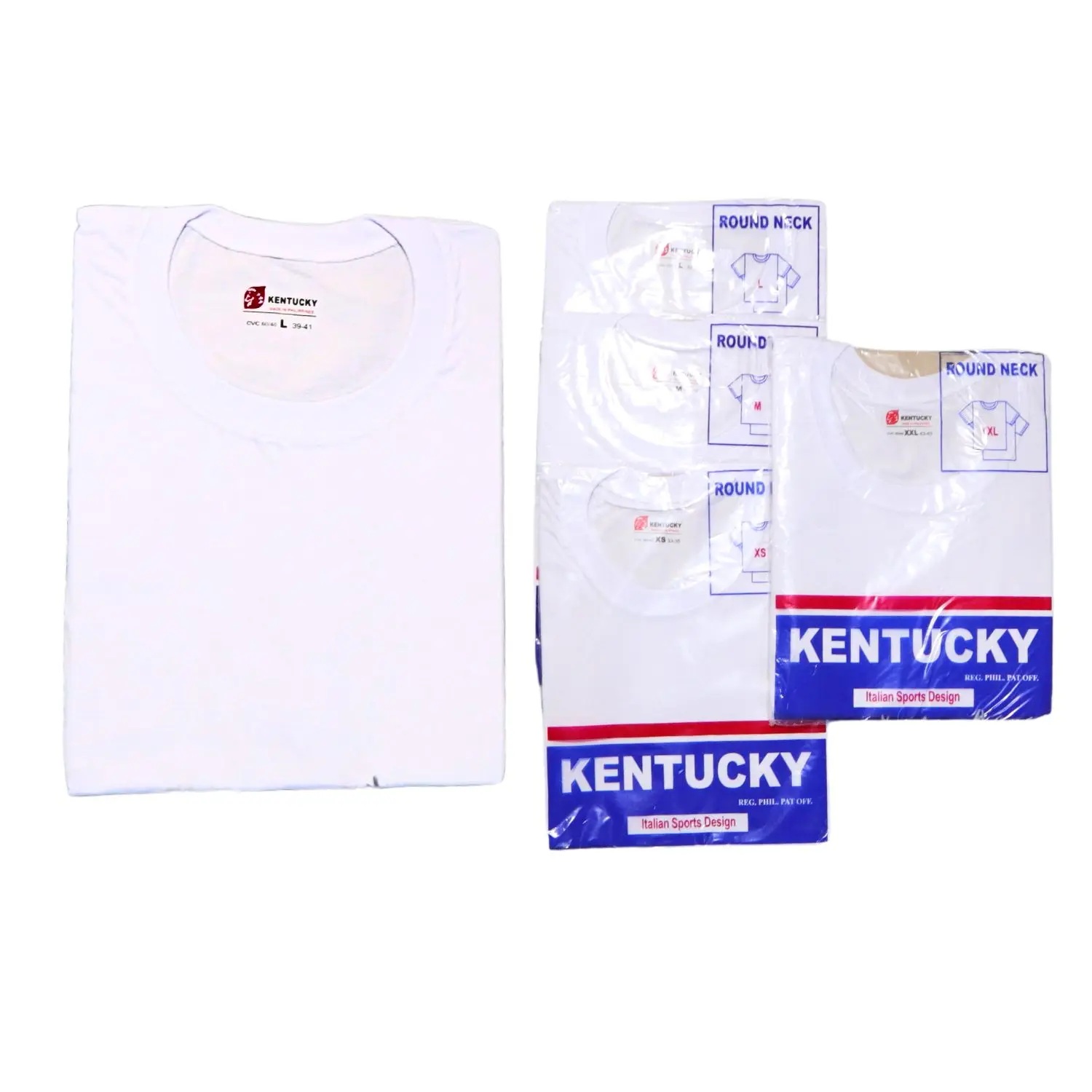Kentucky T-shirt for Men Plain White Cotton Shirt for Teens & Adult
