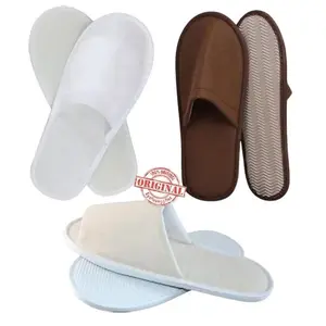 Sandal Rumah Selop Studio Kokop Salon Spa Sendal Hotel Polos Tebal Indoor Slipper Nyaman Disposable Perempuan Putih